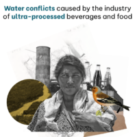 Water conflicts caused by the industry of ultra-processed beverages and food